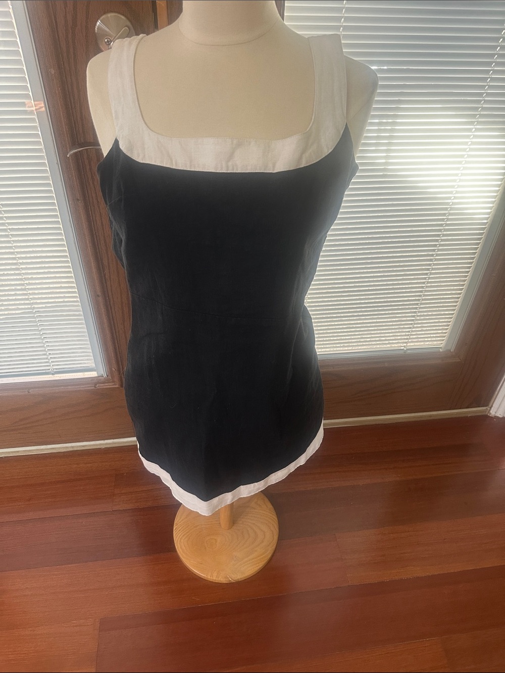 Abercrombie & Fitch Black Mini Skirt with White Accents